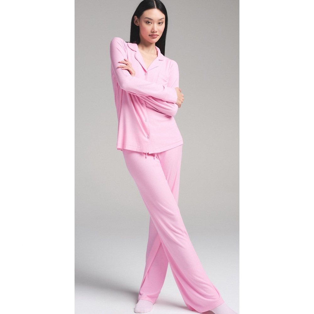 SKIMS SOFT LOUNGE SLEEP SET - Bubble Gum